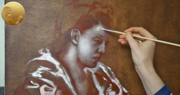 Покрытие холста имприматура