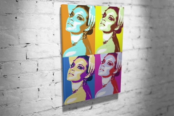 Портрет в стиле поп арт на холсте