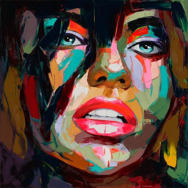 Стилизованный портрет на холсте