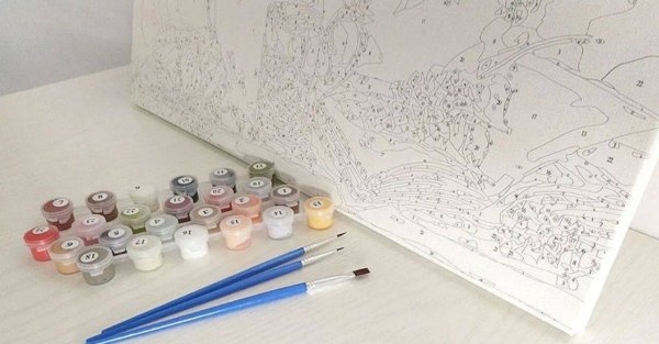 DIY Paint by numbers краски