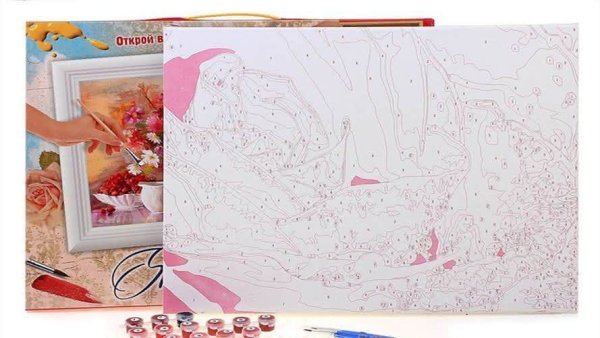 Панно для рисования по номерам на холсте