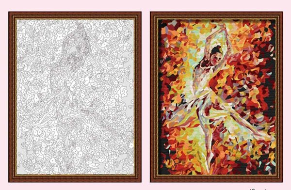 Картина по номерам раскраска