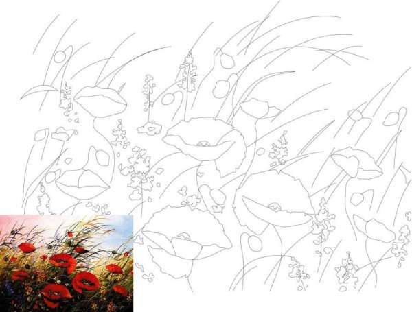 Рисование по номерам на холсте