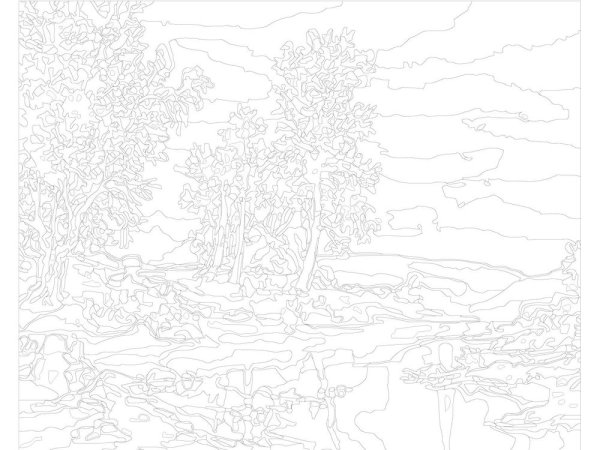 Рисование по номерам трафарет