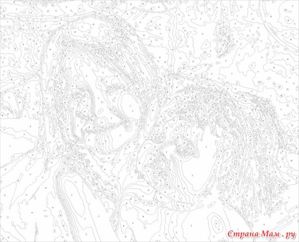 Раскраски по номерам для взрослых