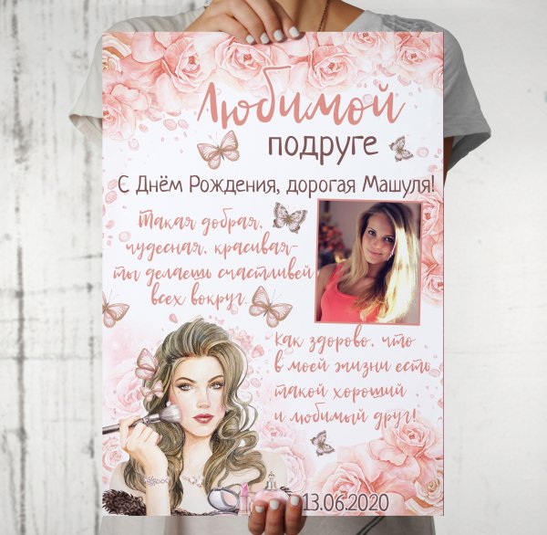Постер с днем рождения