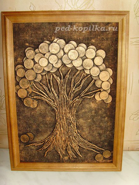 Панно из монеток