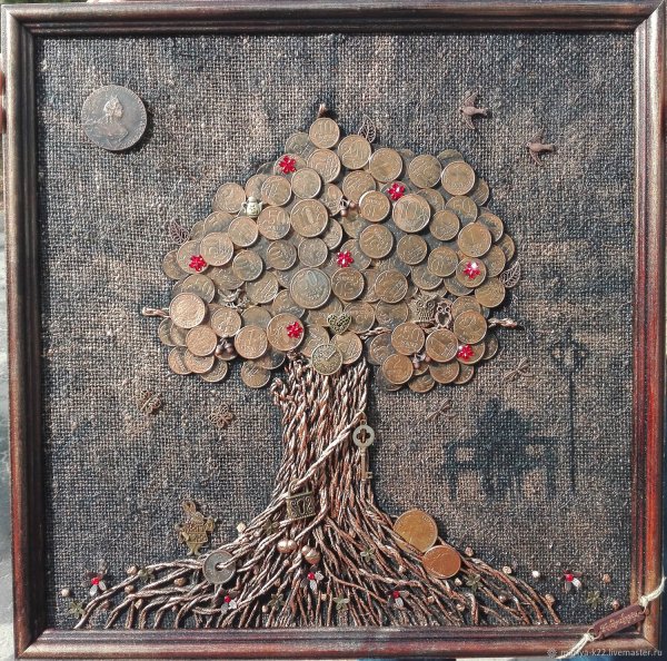 Панно из монет