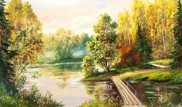 Красивые летние пейзажи маслом