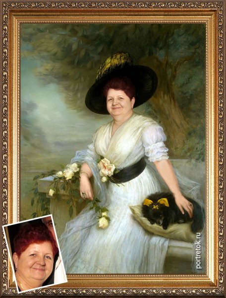 Женский портрет в историческом стиле