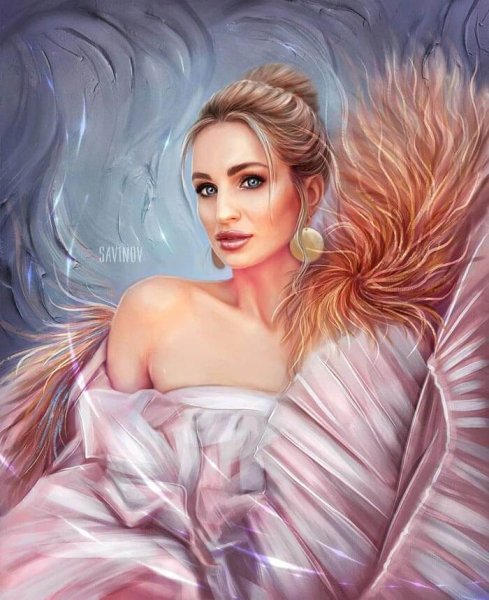 Портрет на холсте в образе царицы