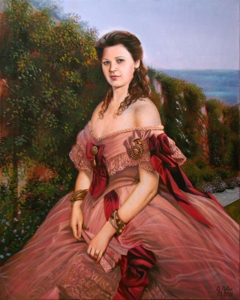 Фотопортрет в рамке