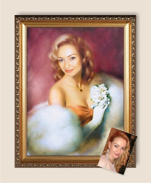 Костюмированный портрет картина Арсени Виктор