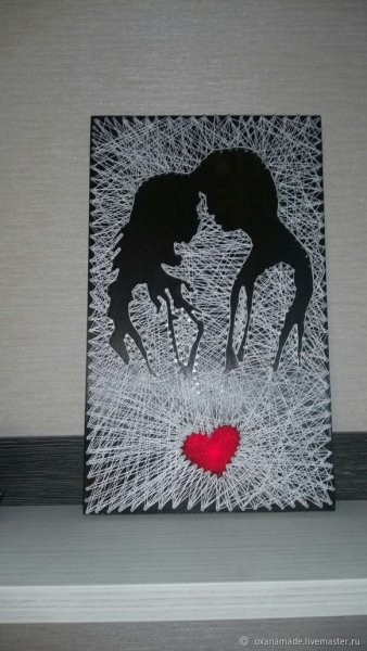 Картины из ниток и гвоздей