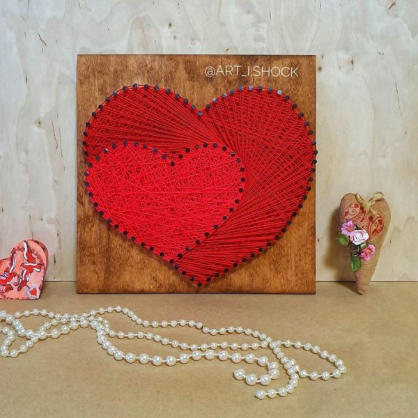 Стринг арт сердце