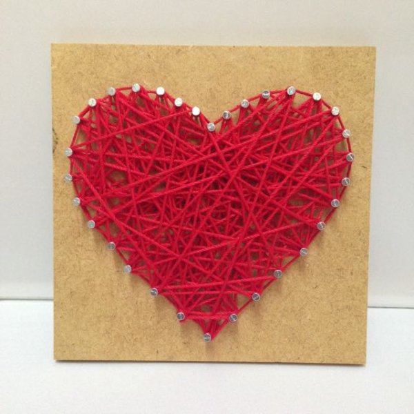 Сердце из ниток