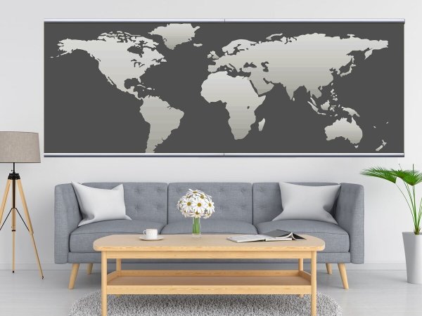 Постер карта мира