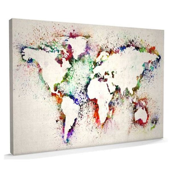 Постер карта мира