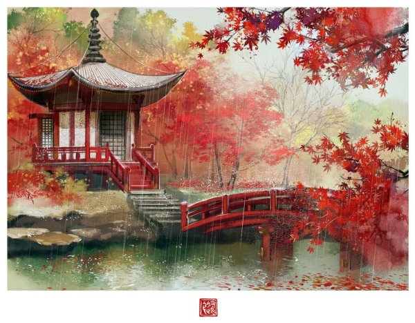 Японское панно на стену