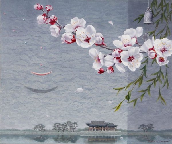 Китайская живопись Лотосы кувшинки