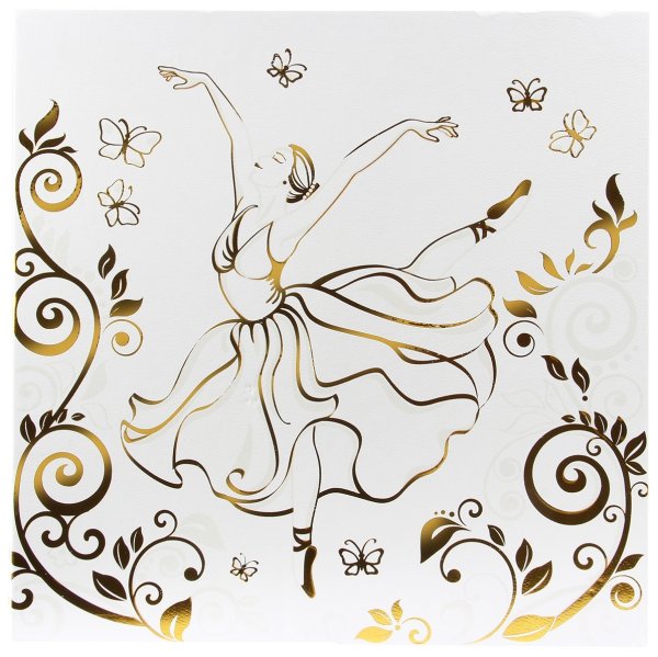 Роспись по холсту "балерина"