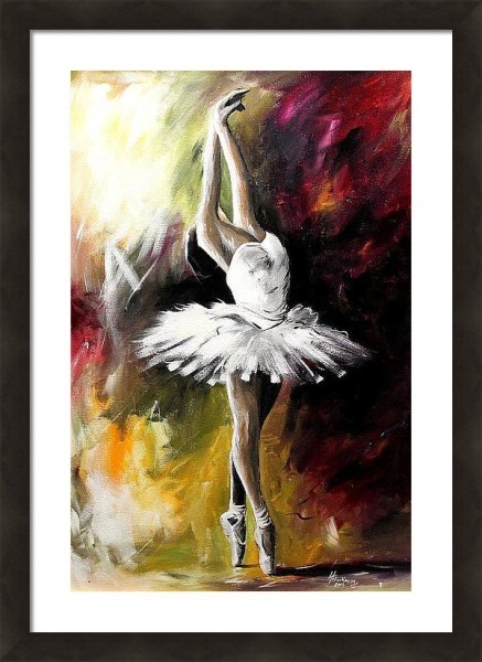 Балерина маслом для начинающих