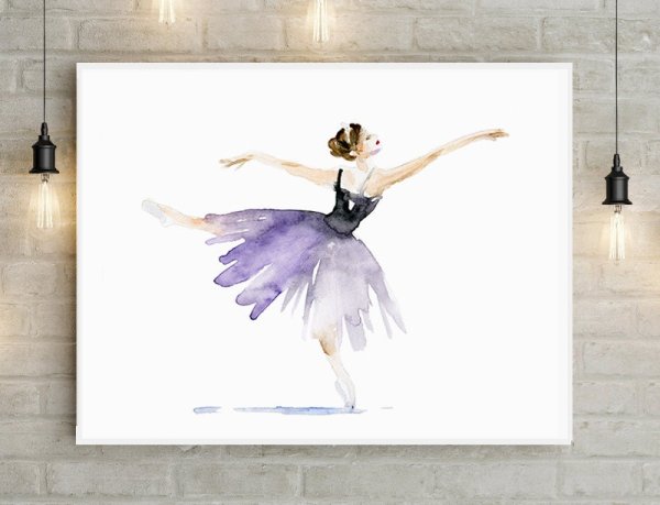 Картина балерина с поталью