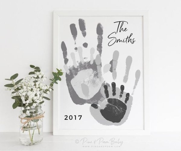 Отпечатки рук семьи