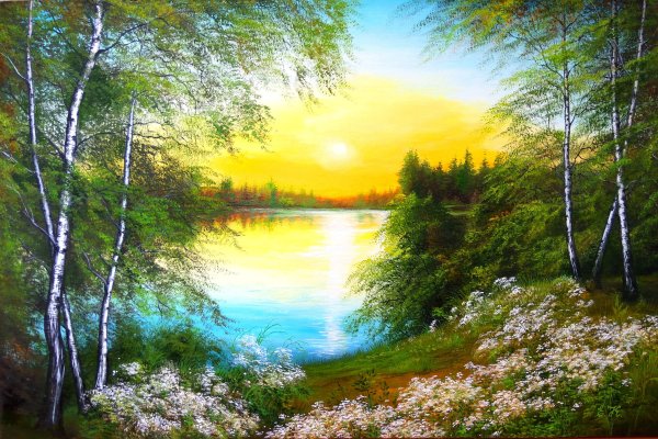 Летние пейзажи художник Кораблева Елена Николаевна