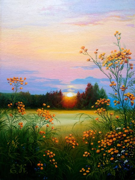 Кораблева Елена Николаевна маслом картина лето