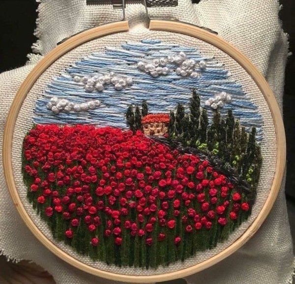 Вышивание вручную