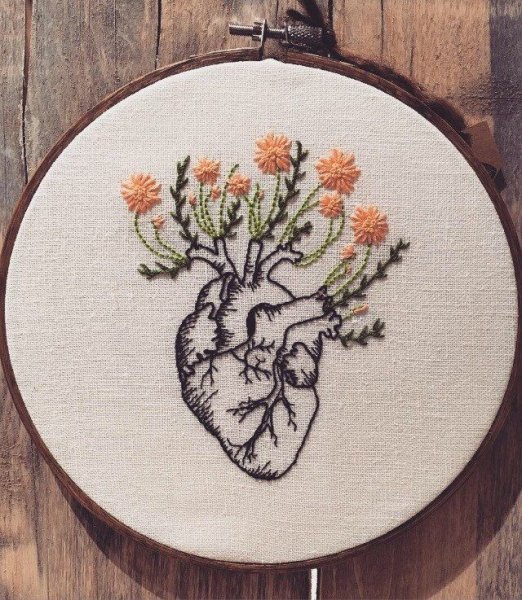 Объёмная вышивка мулине