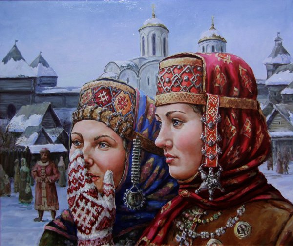 Художник Щрилёв Михаил Николаевич "Русь