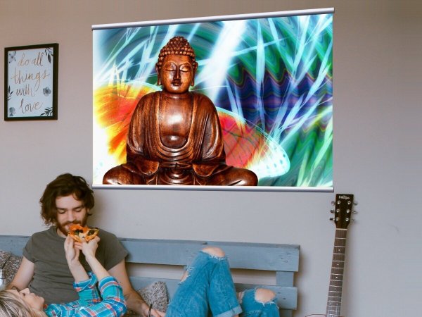 Голова Будды картина на холсте