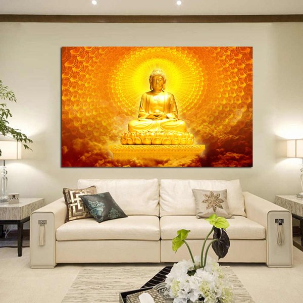 Картина золотой Будда