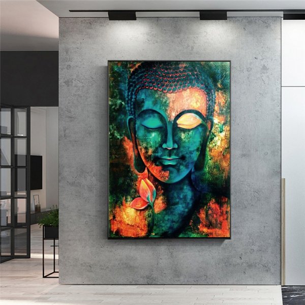 Будда картина лицо