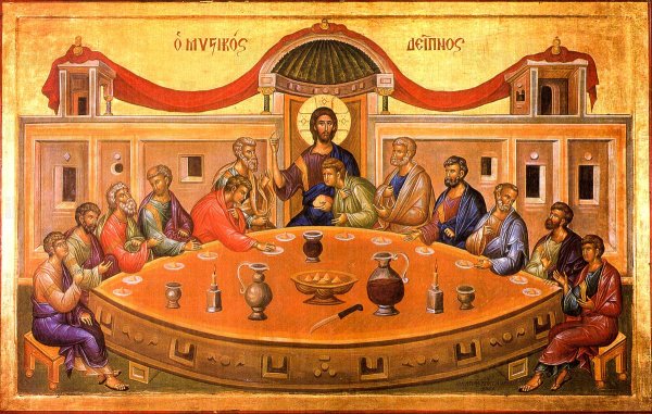Симон Ушаков Тайная вечеря икона