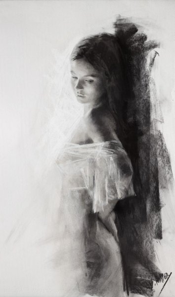 Наброски углем