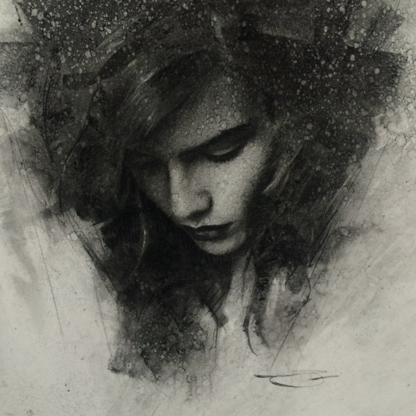 Портрет сангина уголь мел