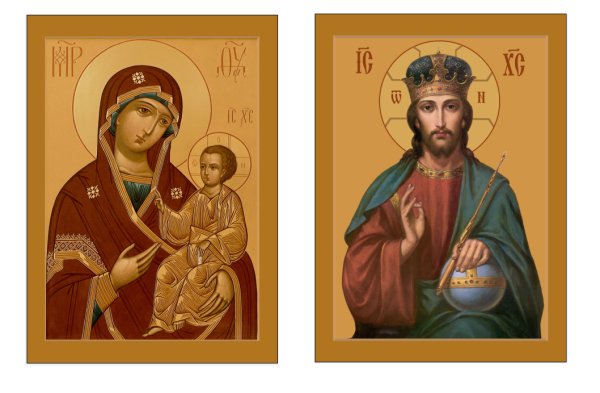 Печатные иконы на дереве