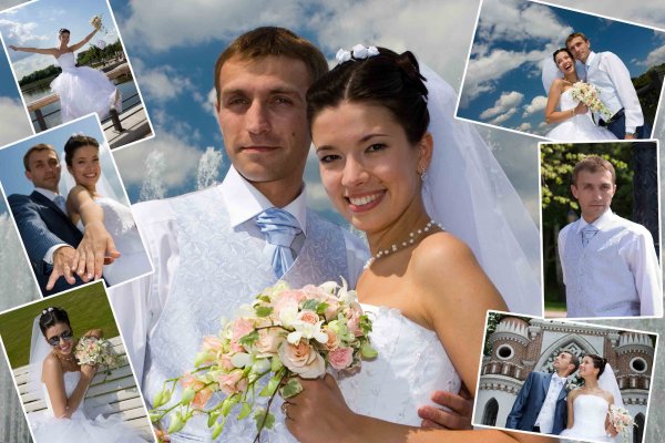Красивые Свадебные коллажи