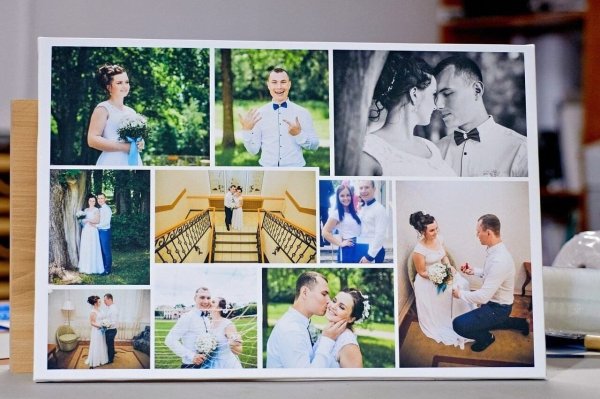 Фотоколлаж на холсте