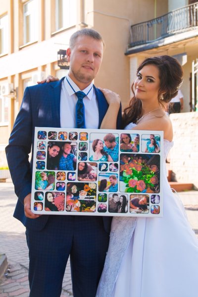 Фотоколлаж на холсте