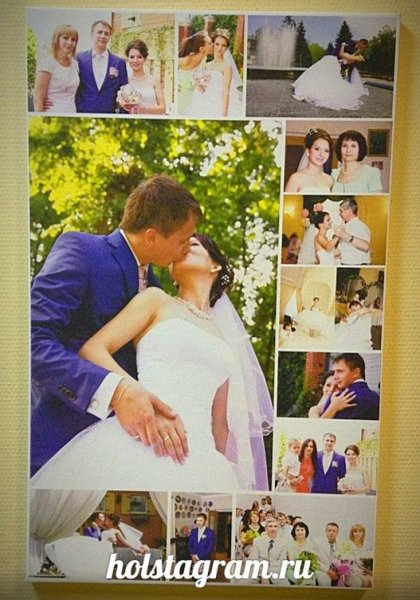 Свадебный фотоколлаж