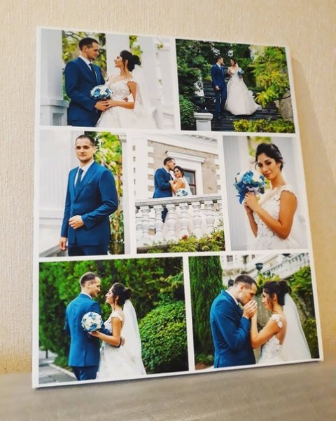 Свадебный коллаж из фотографий