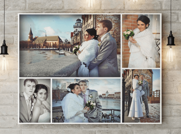 Коллаж на холсте