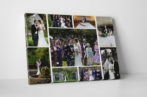Свадебный фотоколлаж на пенокартоне