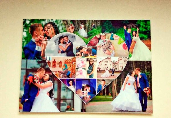 Фотоколлаж на холсте