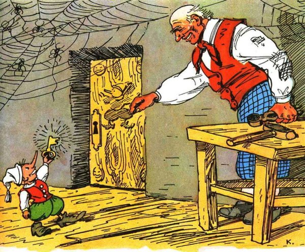 Золотой ключик и каморка папы Карло