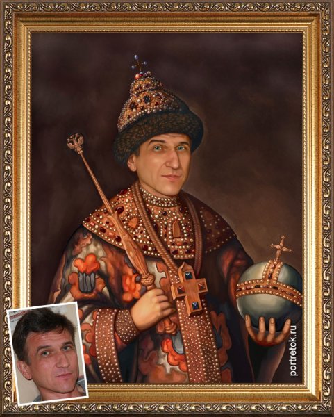 Фотоколлаж мужской портрет